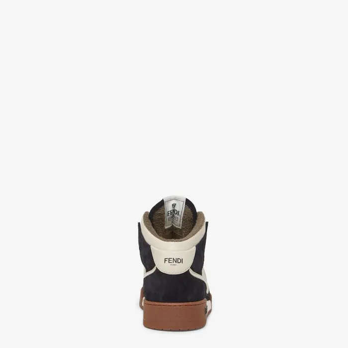 Man Black Leather HighTops Black Fendi Fendi Match