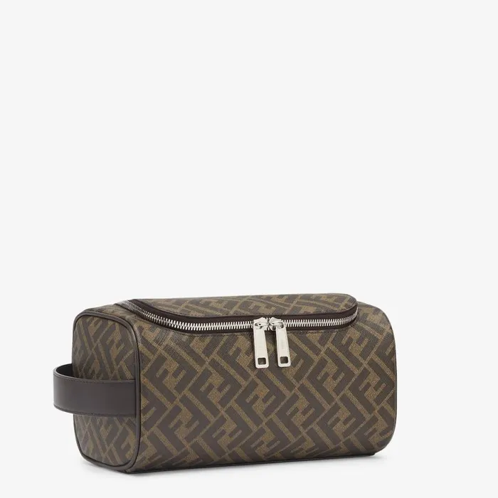 Man Brown Fabric MakeUp Bag Brown Fendi Travel and Lifestyle