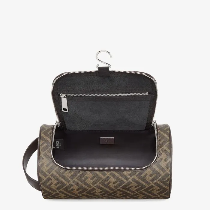 Man Brown Fabric MakeUp Bag Brown Fendi Travel and Lifestyle