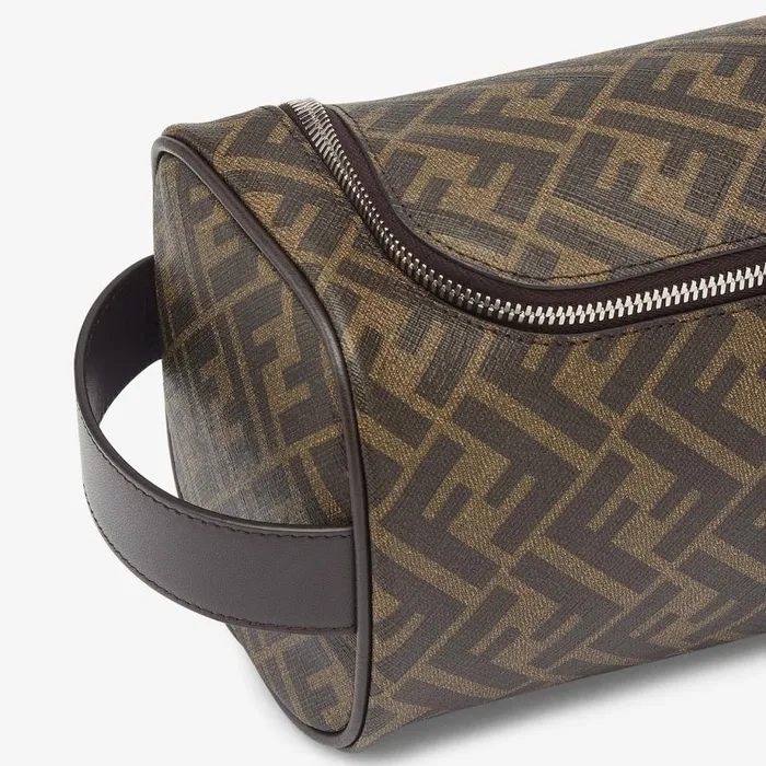 Man Brown Fabric MakeUp Bag Brown Fendi Travel and Lifestyle