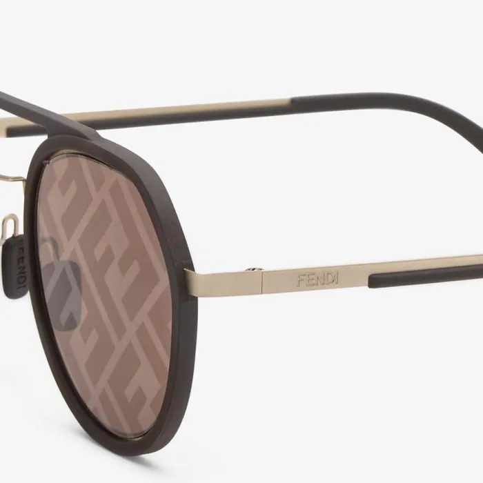 Man Brown Sunglasses Brown Fendi Sunglasses