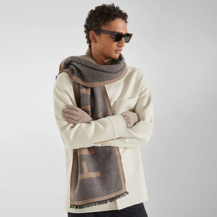 Man Dark Havana Acetate Sunglasses With Crocodile Effect Print Brown Fendi Sunglasses