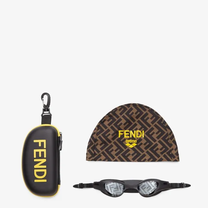 Man Fashion Show Swim Goggles Fendi Sunglasses