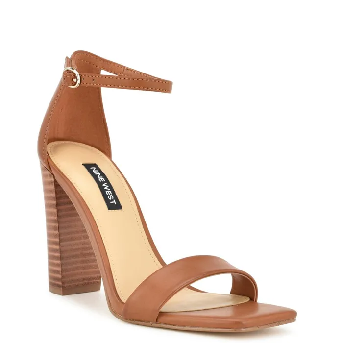 Marrie Ankle Strap Sandals Dark Natural Women Nine West Sandals Marrie Ankle Strap Sandals Dark Natural Women Nine West Sandals