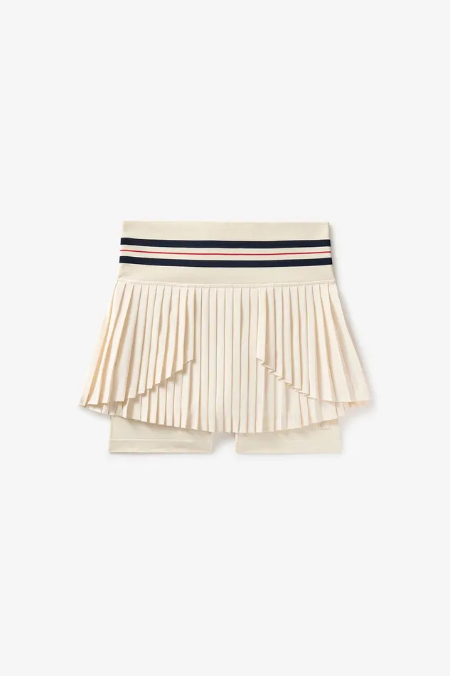 Matching Sets Women Fila Challenger Pleated Seamless Skort 922 Gardeniafilanavyfilared