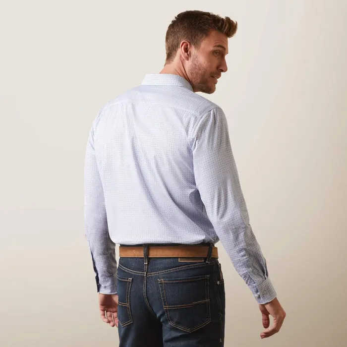 Medallion Stretch Modern Fit Shirt White Men Ariat Button Down Shirts Medallion Stretch Modern Fit Shirt White Men Ariat Button Down Shirts
