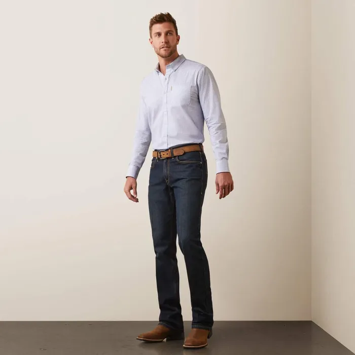 Medallion Stretch Modern Fit Shirt White Men Ariat Button Down Shirts Medallion Stretch Modern Fit Shirt White Men Ariat Button Down Shirts