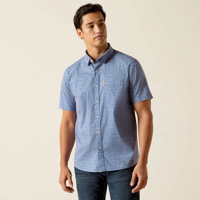 Melvin Stretch Modern Fit Shirt French Fade Men Ariat Button Down Shirts