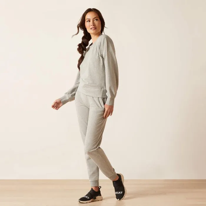 Memento Jogger Heather Grey Women Ariat Pants and Shorts Memento Jogger Heather Grey Women Ariat Pants and Shorts