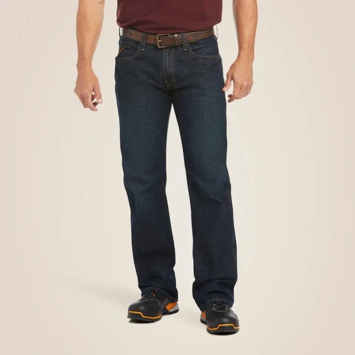 Men039s Slim Fit Work Pants 8211 Rebar Denim Blackstone Men Ariat Denim