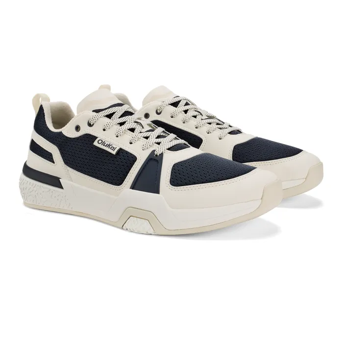Men Anau Mens Court Sneakers Mood Indigo Bright White Olukai Athletic Men Anau Mens Court Sneakers Mood Indigo Bright White Olukai Athletic