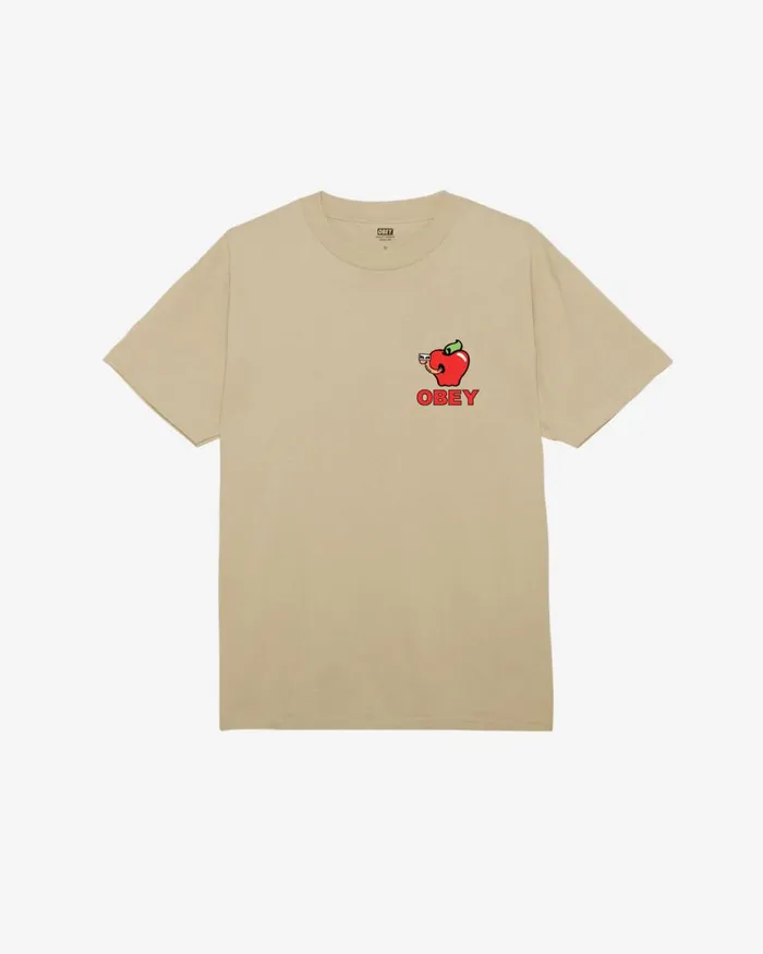 Men APPLE OF MY EYE CLASSIC TSHIRT Sand OBEY Clothing TSHIRTS