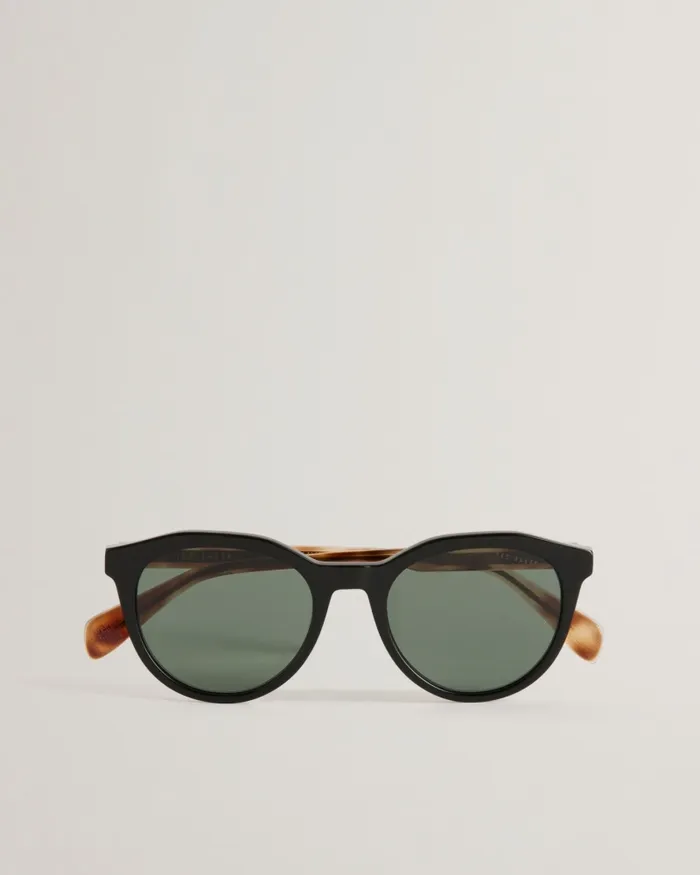 Men ARIIE 8211 Round Frame Tortoiseshell Detail Sunglasses Black Ted Baker Sunglasses Men ARIIE 8211 Round Frame Tortoiseshell Detail Sunglasses Black Ted Baker Sunglasses
