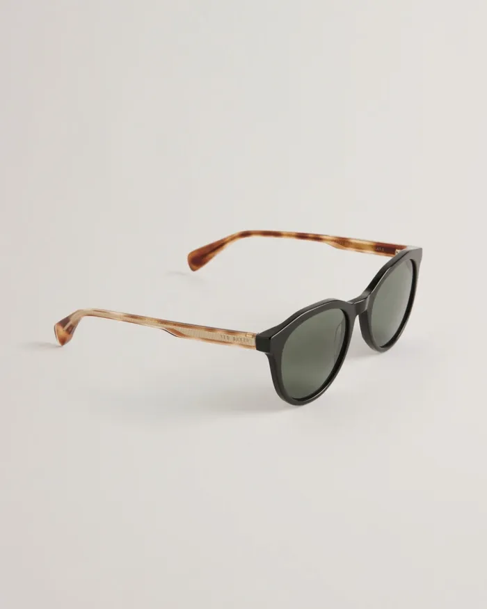 Men ARIIE 8211 Round Frame Tortoiseshell Detail Sunglasses Black Ted Baker Sunglasses Men ARIIE 8211 Round Frame Tortoiseshell Detail Sunglasses Black Ted Baker Sunglasses