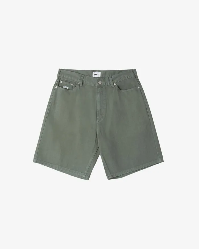 Men BIGWIG BAGGY DENIM SHORT Laurel Wreath OBEY Clothing BIGWIG