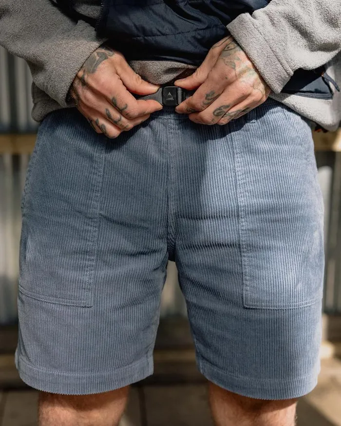 Men Bottoms Passenger Topanga Cord Shorts Stone Blue Stone Blue