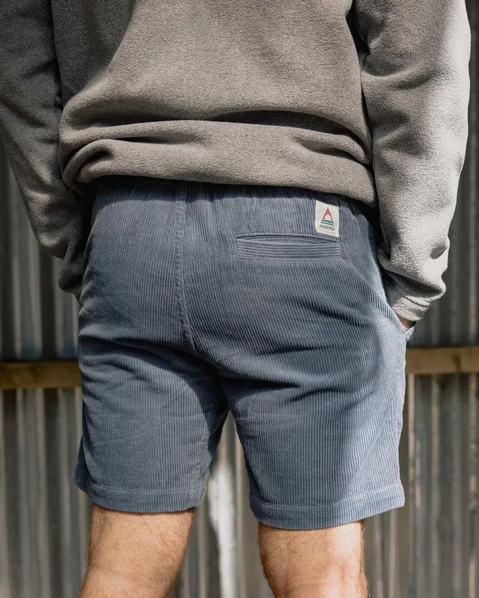 Men Bottoms Passenger Topanga Cord Shorts Stone Blue Stone Blue