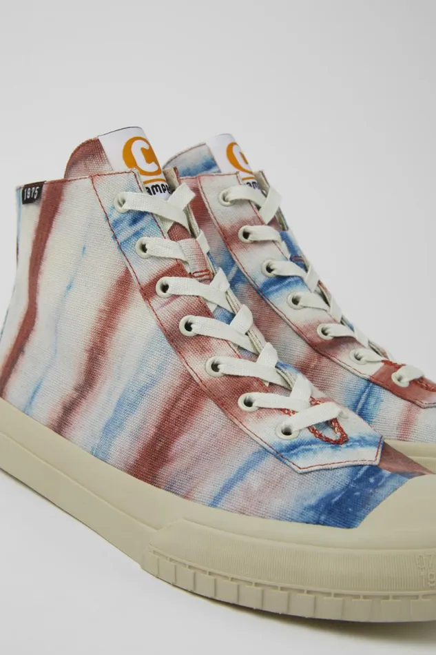 Men Camper Ankle Boots Camper X EFI Multicolored Organic Cotton Sneakers