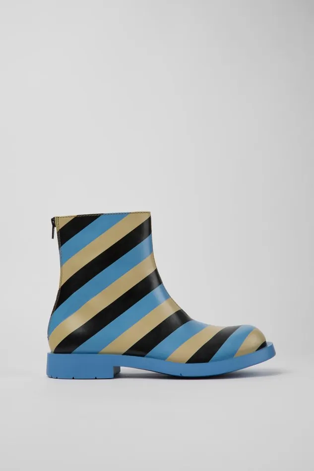 Men Camper Ankle Boots MIL 1978 Multicolored Leather Ankle Boots Men Camper Ankle Boots MIL 1978 Multicolored Leather Ankle Boots