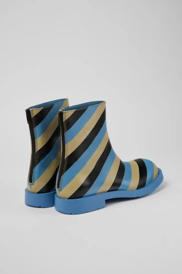 Men Camper Ankle Boots MIL 1978 Multicolored Leather Ankle Boots Men Camper Ankle Boots MIL 1978 Multicolored Leather Ankle Boots