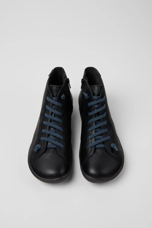 Men Camper Ankle Boots Peu Black Leather Ankle Boots Men Camper Ankle Boots Peu Black Leather Ankle Boots