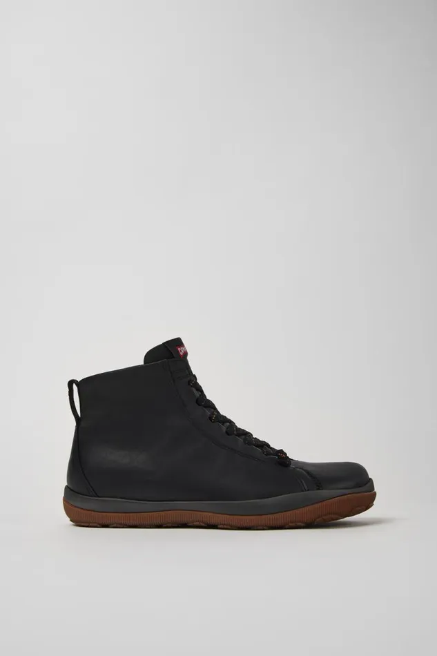 Men Camper Ankle Boots Peu Pista GORETEX Black Leather Ankle Boots Men Camper Ankle Boots Peu Pista GORETEX Black Leather Ankle Boots