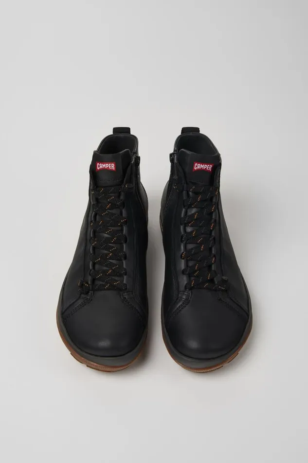 Men Camper Ankle Boots Peu Pista GORETEX Black Leather Ankle Boots Men Camper Ankle Boots Peu Pista GORETEX Black Leather Ankle Boots