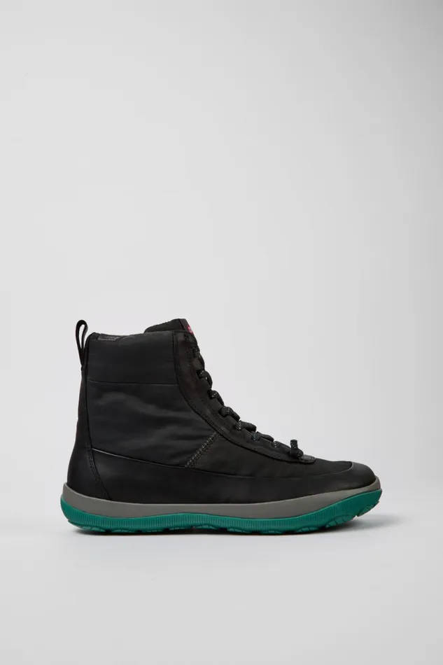 Men Camper Ankle Boots Peu Pista Gray And Black Boots Men Camper Ankle Boots Peu Pista Gray And Black Boots