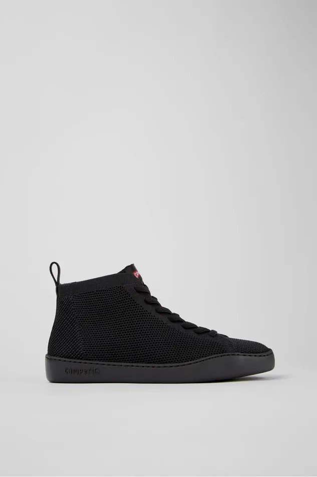 Men Camper Ankle Boots Peu Touring Black Onepiece Knit Sneakers Men Camper Ankle Boots Peu Touring Black Onepiece Knit Sneakers