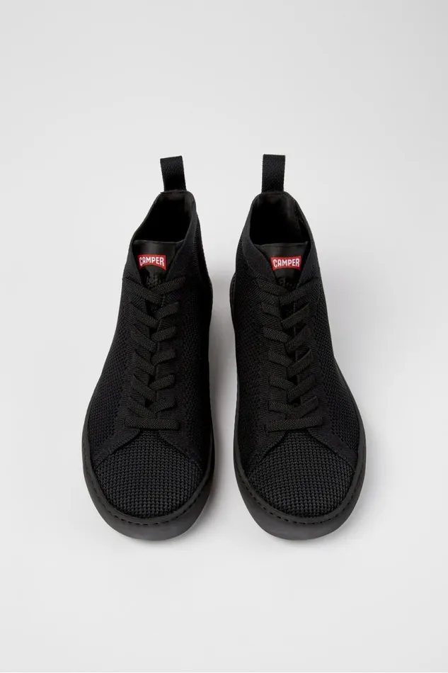 Men Camper Ankle Boots Peu Touring Black Onepiece Knit Sneakers Men Camper Ankle Boots Peu Touring Black Onepiece Knit Sneakers