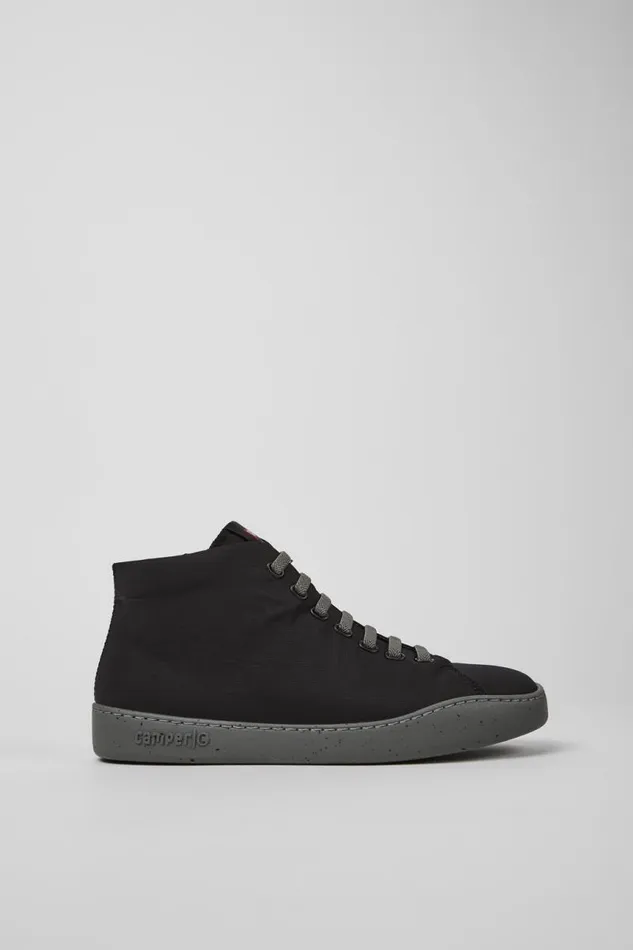 Men Camper Ankle Boots Peu Touring Black Recycled PET Sneaker Boots Men Camper Ankle Boots Peu Touring Black Recycled PET Sneaker Boots