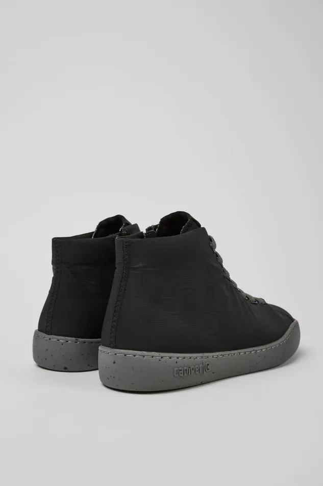 Men Camper Ankle Boots Peu Touring Black Recycled PET Sneaker Boots Men Camper Ankle Boots Peu Touring Black Recycled PET Sneaker Boots