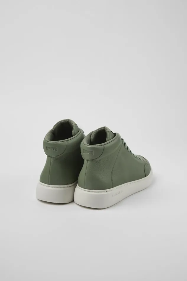 Men Camper Ankle Boots Runner K21 Green Leather Sneakers Men Camper Ankle Boots Runner K21 Green Leather Sneakers