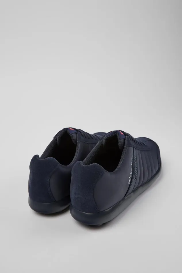 Men Camper Casual Shoes Pelotas XLite Blue Textile And Nubuck Shoes Men Camper Casual Shoes Pelotas XLite Blue Textile And Nubuck Shoes