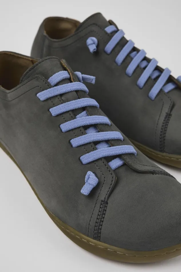 Men Camper Casual Shoes Peu Gray Nubuck Shoes