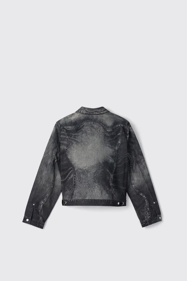 Men Camper Denim Denim Jacket BlackGray Denim Jacket Men Camper Denim Denim Jacket BlackGray Denim Jacket