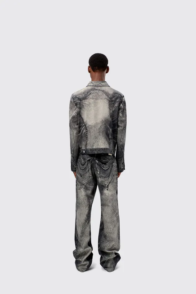 Men Camper Denim Denim Jacket BlackGray Denim Jacket Men Camper Denim Denim Jacket BlackGray Denim Jacket