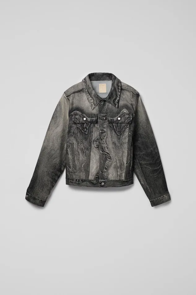 Men Camper Denim Denim Jacket BlackGray Denim Jacket Men Camper Denim Denim Jacket BlackGray Denim Jacket