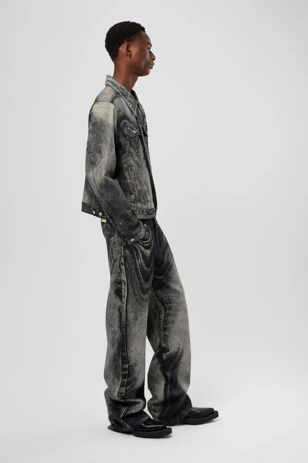 Men Camper Denim Denim Jacket BlackGray Denim Jacket Men Camper Denim Denim Jacket BlackGray Denim Jacket