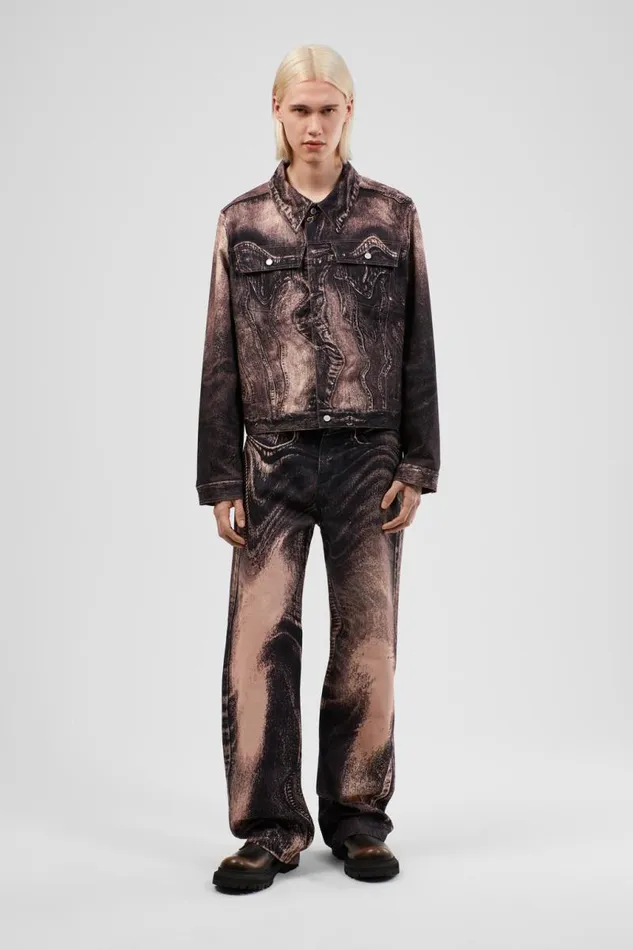Men Camper Denim Denim Jeans Dusty Pink Denim Jeans