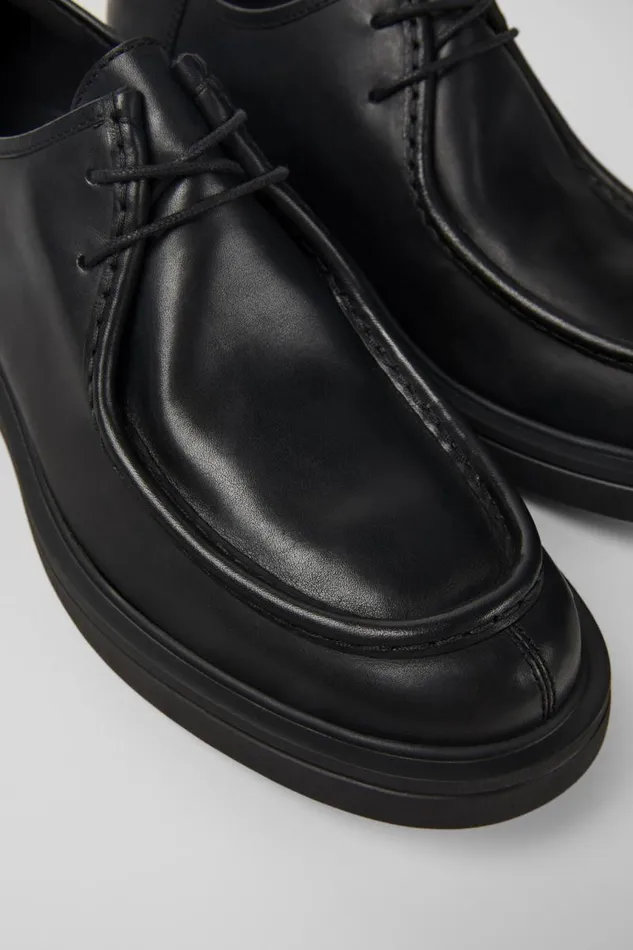 Men Camper Formal Shoes Norman Black Leather Shoes