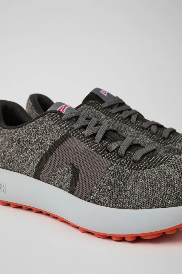 Men Camper Non Leather Shoes Pelotas Athens Gray Textile Sneaker