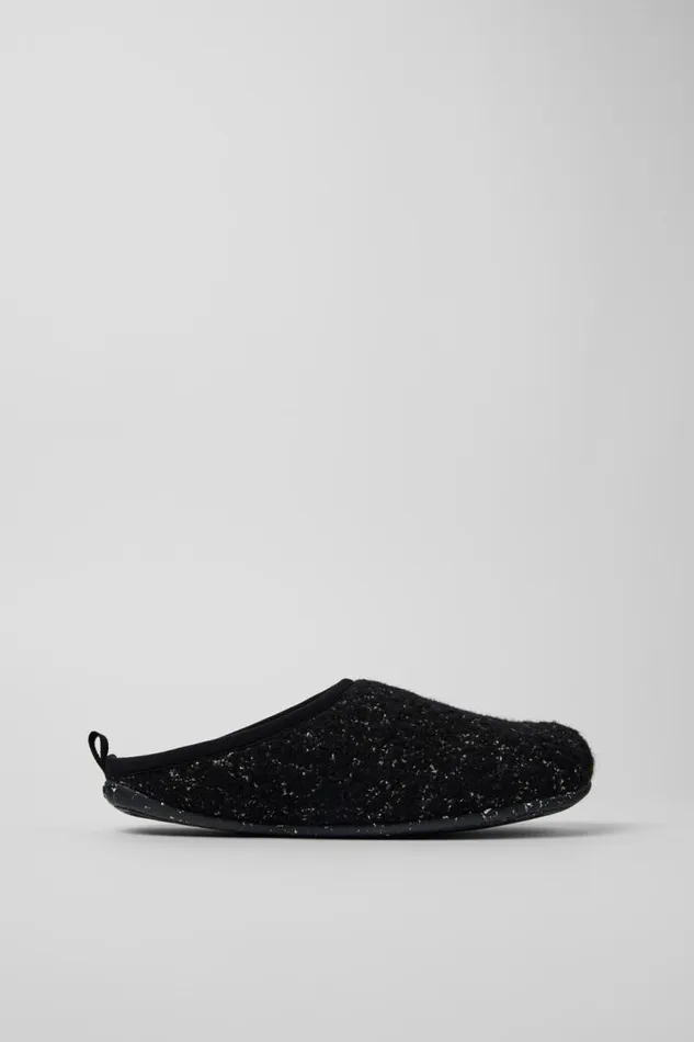 Men Camper Non Leather Shoes Wabi Black And White Slippers Men Camper Non Leather Shoes Wabi Black And White Slippers