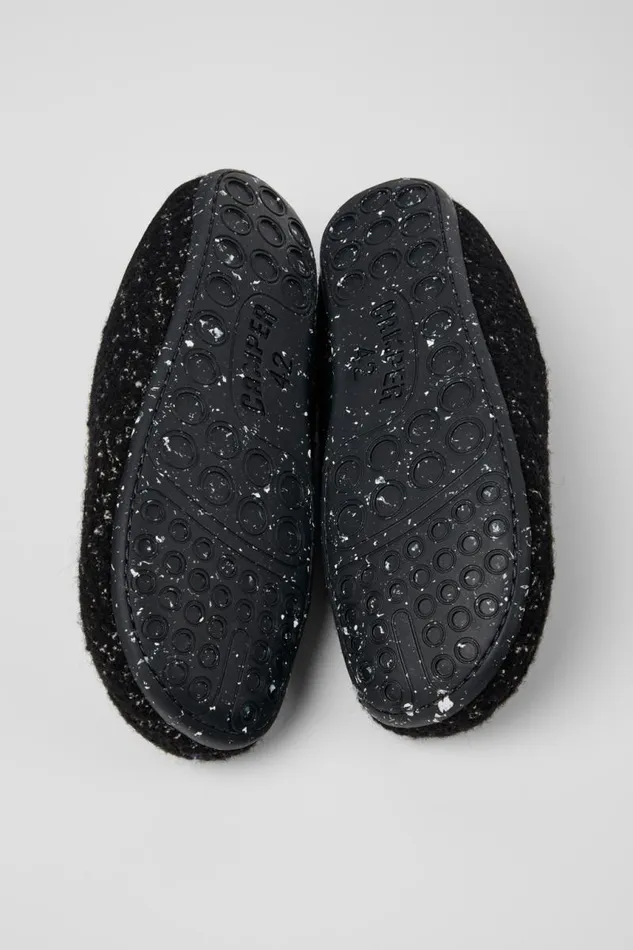 Men Camper Non Leather Shoes Wabi Black And White Slippers Men Camper Non Leather Shoes Wabi Black And White Slippers