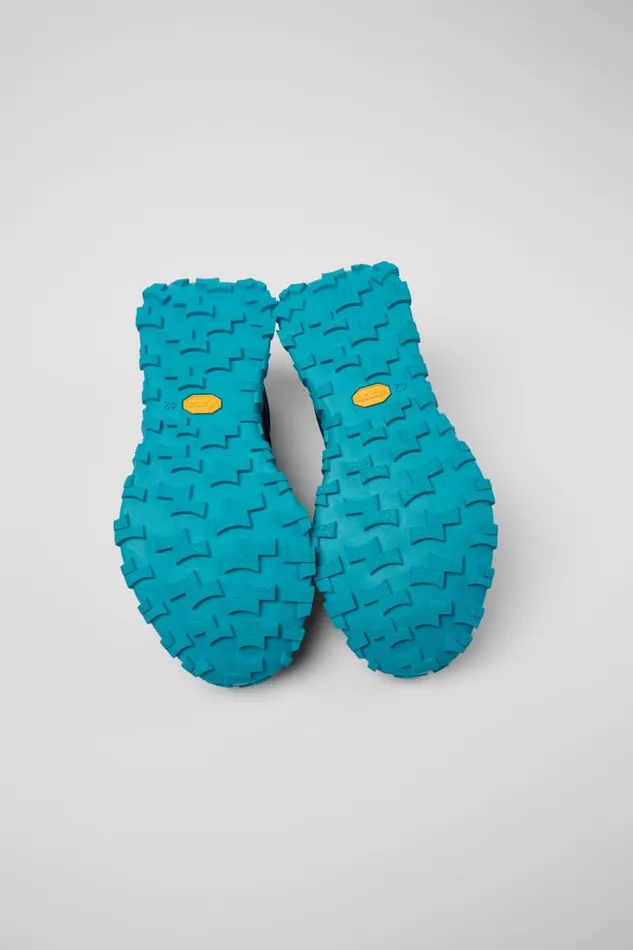 Men Camper Sneakers Drift Trail VIBRAM Blue Recycled PET And Nubuck Sneakers Men Camper Sneakers Drift Trail VIBRAM Blue Recycled PET And Nubuck Sneakers