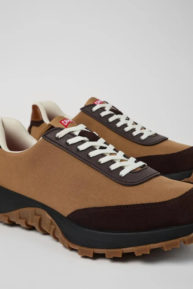 Men Camper Sneakers Drift Trail VIBRAM Brown TextileNubuck Sneaker
