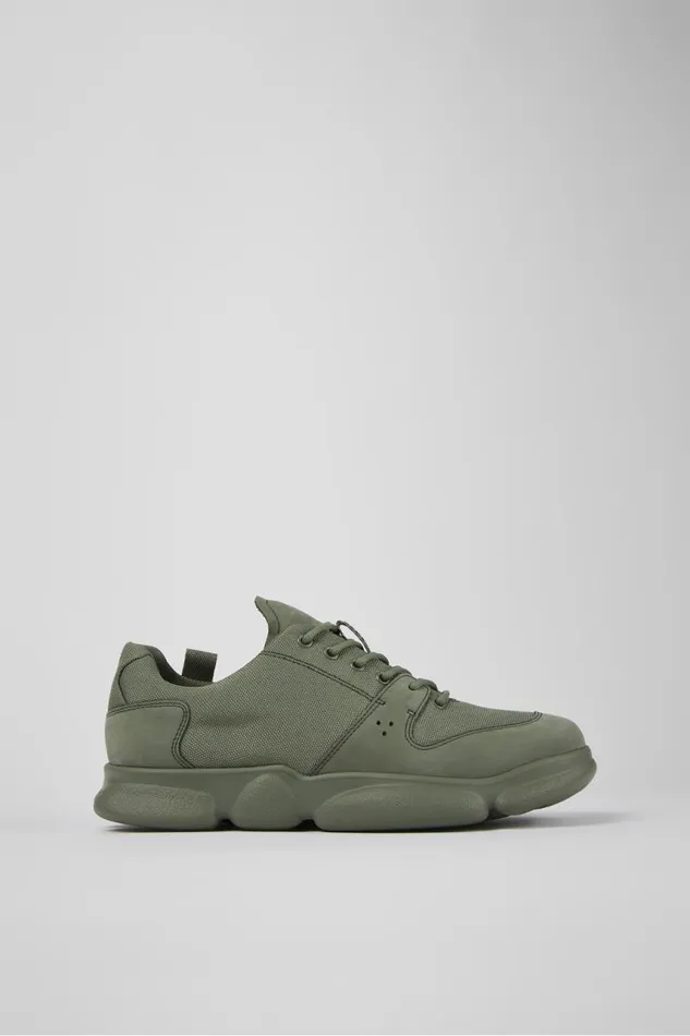 Men Camper Sneakers Karst Green Leather And Recycled PET Sneakers Men Camper Sneakers Karst Green Leather And Recycled PET Sneakers