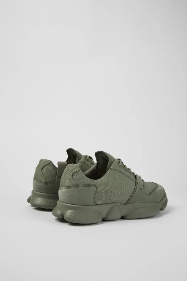 Men Camper Sneakers Karst Green Leather And Recycled PET Sneakers Men Camper Sneakers Karst Green Leather And Recycled PET Sneakers