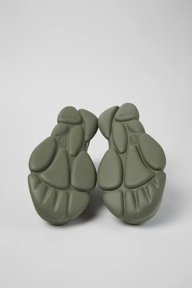 Men Camper Sneakers Karst Green Leather And Recycled PET Sneakers Men Camper Sneakers Karst Green Leather And Recycled PET Sneakers