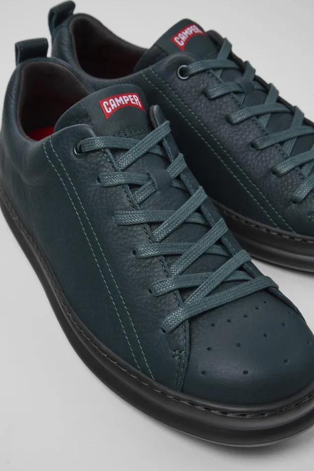 Men Camper Sneakers Runner Green Leather Sneakers